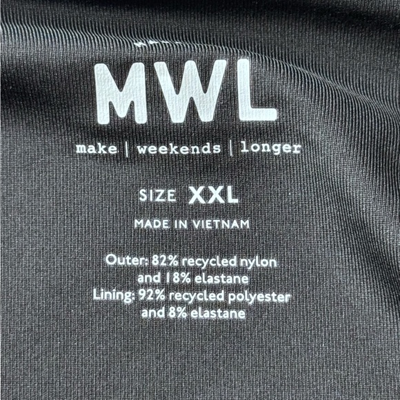 Madewell Form Racerback Black Crop Top Size XXL  Activewear Loungewear - Picture 8 of 10